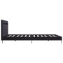 Bed frame with LED black fabric 140x200 cm by vidaXL, Beds and slatted bases - Ref: Foro24-280963, Price: 225,99 €, Discount: %