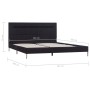 Bed frame with LED black fabric 140x200 cm by vidaXL, Beds and slatted bases - Ref: Foro24-280963, Price: 225,99 €, Discount: %