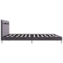 Estructura de cama con LED tela gris 180x200 cm de vidaXL, Camas y somieres - Ref: Foro24-280970, Precio: 211,28 €, Descuento: %