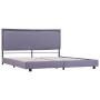 Estructura de cama de tela gris claro 160x200 cm de vidaXL, Camas y somieres - Ref: Foro24-280989, Precio: 184,17 €, Descuent...