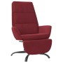 Sillón de relax con reposapiés terciopelo rojo tinto de vidaXL, Sillones - Ref: Foro24-3097913, Precio: 128,99 €, Descuento: %