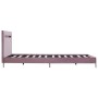 Estructura de cama con LED tela rosa 140x200 cm de vidaXL, Camas y somieres - Ref: Foro24-280978, Precio: 204,55 €, Descuento: %