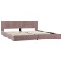 Estructura de cama de terciopelo rosa 180x200 cm de vidaXL, Camas y somieres - Ref: Foro24-280401, Precio: 240,99 €, Descuent...