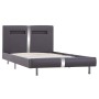 Bed frame with LED in gray synthetic leather 90x200 cm by vidaXL, Beds and slatted bases - Ref: Foro24-280856, Price: 156,89 ...