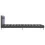 Bed frame with LED in gray synthetic leather 90x200 cm by vidaXL, Beds and slatted bases - Ref: Foro24-280856, Price: 156,89 ...