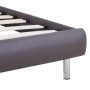 Bed frame with LED in gray synthetic leather 90x200 cm by vidaXL, Beds and slatted bases - Ref: Foro24-280856, Price: 156,89 ...