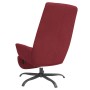 Sillón de relax con reposapiés terciopelo rojo tinto de vidaXL, Sillones - Ref: Foro24-3097913, Precio: 128,99 €, Descuento: %