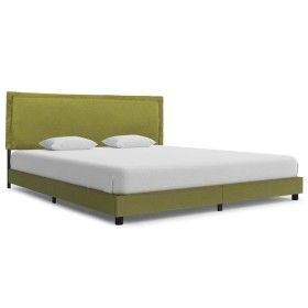 Green fabric bed frame 180x200 cm by vidaXL, Beds and slatted bases - Ref: Foro24-281000, Price: 191,99 €, Discount: %