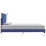 Estructura de cama de tela azul 140x200 cm de vidaXL, Camas y somieres - Ref: Foro24-280993, Precio: 216,99 €, Descuento: %