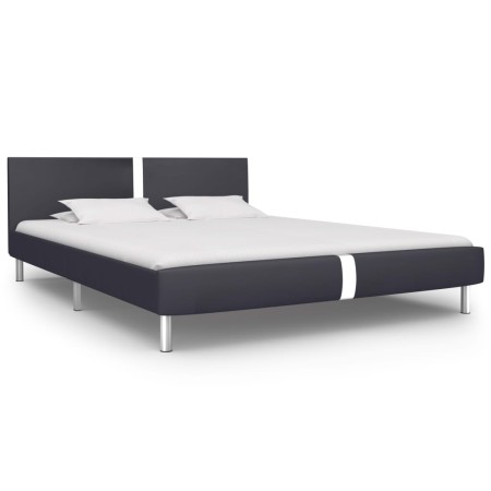 Estructura de cama de cuero sintético negro 120x200 cm de vidaXL, Camas y somieres - Ref: Foro24-280827, Precio: 129,78 €, De...