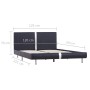 Black synthetic leather bed frame 120x200 cm by vidaXL, Beds and slatted bases - Ref: Foro24-280827, Price: 129,78 €, Discoun...