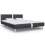 Estructura de cama con LED cuero sintético negro 180x200 cm de vidaXL, Camas y somieres - Ref: Foro24-280850, Precio: 253,00 ...