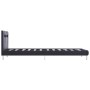 Estructura de cama con LED cuero sintético negro 90x200 cm de vidaXL, Camas y somieres - Ref: Foro24-280846, Precio: 157,84 €...