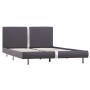 Estructura de cama de cuero sintético gris 140x200 cm de vidaXL, Camas y somieres - Ref: Foro24-280838, Precio: 176,56 €, Des...