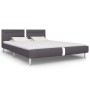 Cama con LED de cuero sintético gris 180x200 cm de vidaXL, Camas y somieres - Ref: Foro24-280860, Precio: 210,85 €, Descuento: %