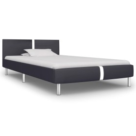 Black synthetic leather bed frame 90x200 cm by vidaXL, Beds and slatted bases - Ref: Foro24-280826, Price: 171,86 €, Discount: %