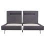 Bed with LED in gray synthetic leather 140x200 cm by vidaXL, Beds and slatted bases - Ref: Foro24-280858, Price: 199,72 €, Di...