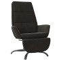 Sillón de relax con reposapiés terciopelo negro de vidaXL, Sillones - Ref: Foro24-3097914, Precio: 117,68 €, Descuento: %