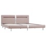 Bed frame with LED synthetic leather cappuccino 180x200 cm by vidaXL, Beds and slatted bases - Ref: Foro24-280865, Price: 250...