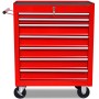 Carrito caja de herramientas 7 cajones rojo de vidaXL, Carretillas de carga - Ref: Foro24-141955, Precio: 235,38 €, Descuento: %