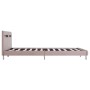 Bed frame with LED synthetic leather cappuccino 180x200 cm by vidaXL, Beds and slatted bases - Ref: Foro24-280865, Price: 250...