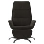 Sillón de relax con reposapiés terciopelo negro de vidaXL, Sillones - Ref: Foro24-3097914, Precio: 117,68 €, Descuento: %