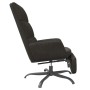 Sillón de relax con reposapiés terciopelo negro de vidaXL, Sillones - Ref: Foro24-3097914, Precio: 117,68 €, Descuento: %