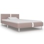 Estructura de cama de cuero sintético capuchino 90x200 cm de vidaXL, Camas y somieres - Ref: Foro24-280841, Precio: 136,92 €,...