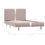 Estructura de cama de cuero sintético capuchino 90x200 cm de vidaXL, Camas y somieres - Ref: Foro24-280841, Precio: 136,92 €,...