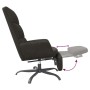 Sillón de relax con reposapiés terciopelo negro de vidaXL, Sillones - Ref: Foro24-3097914, Precio: 117,68 €, Descuento: %