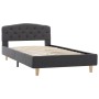 Estructura de cama de tela gris oscuro 100x200 cm de vidaXL, Camas y somieres - Ref: Foro24-284925, Precio: 184,78 €, Descuen...