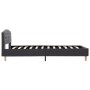 Estructura de cama de tela gris oscuro 100x200 cm de vidaXL, Camas y somieres - Ref: Foro24-284925, Precio: 184,78 €, Descuen...