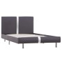 Estructura de cama de cuero sintético gris 90x200 cm de vidaXL, Camas y somieres - Ref: Foro24-280836, Precio: 115,99 €, Desc...