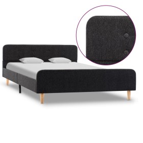 Estructura de cama de arpillera gris oscuro 120x200 cm de vidaXL, Camas y somieres - Ref: Foro24-284896, Precio: 199,99 €, De...