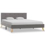 Estructura de cama de tela gris claro 140x200 cm de vidaXL, Camas y somieres - Ref: Foro24-284819, Precio: 213,83 €, Descuent...