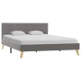 Estructura de cama de tela gris claro 140x200 cm de vidaXL, Camas y somieres - Ref: Foro24-284819, Precio: 213,83 €, Descuent...