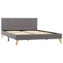 Estructura de cama de tela gris claro 140x200 cm de vidaXL, Camas y somieres - Ref: Foro24-284819, Precio: 213,83 €, Descuent...