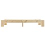 Estructura de cama de madera maciza de pino 100x200 cm de vidaXL, Camas y somieres - Ref: Foro24-283281, Precio: 130,46 €, De...