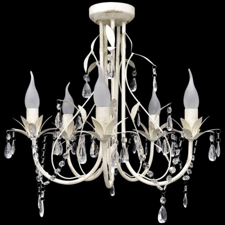 Elegant crystal chandelier pendant lamp 5 bulbs by vidaXL, chandeliers - Ref: Foro24-240687, Price: 100,25 €, Discount: %