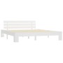 Solid white pine wood bed frame 160x200 cm by vidaXL, Beds and slatted bases - Ref: Foro24-283158, Price: 185,25 €, Discount: %