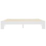 Solid white pine wood bed frame 160x200 cm by vidaXL, Beds and slatted bases - Ref: Foro24-283296, Price: 186,30 €, Discount: %