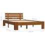 Estructura de cama madera maciza pino marrón miel 140x200 cm de vidaXL, Camas y somieres - Ref: Foro24-283181, Precio: 141,04...