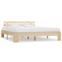 Solid pine wood bed frame 180x200 cm by vidaXL, Beds and slatted bases - Ref: Foro24-283165, Price: 195,40 €, Discount: %