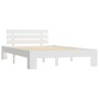 Solid white pine wood bed frame 140x200 cm by vidaXL, Beds and slatted bases - Ref: Foro24-283157, Price: 137,79 €, Discount: %