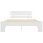 Solid white pine wood bed frame 140x200 cm by vidaXL, Beds and slatted bases - Ref: Foro24-283157, Price: 137,79 €, Discount: %