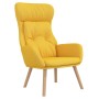 Sillón de relax con taburete tela amarillo mostaza de vidaXL, Sillones - Ref: Foro24-3097757, Precio: 150,91 €, Descuento: %