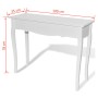 Weißer Vanity-Konsolentisch von vidaXL, Seitentische - Ref: Foro24-241144, Preis: 141,85 €, Rabatt: %