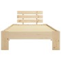 Solid pine wood bed frame 100x200 cm by vidaXL, Beds and slatted bases - Ref: Foro24-283161, Price: 128,71 €, Discount: %