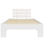 Solid white pine wood bed frame 100x200 cm by vidaXL, Beds and slatted bases - Ref: Foro24-283155, Price: 171,08 €, Discount: %