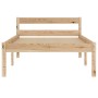 Solid pine wood bed frame 100x200 cm by vidaXL, Beds and slatted bases - Ref: Foro24-283191, Price: 90,91 €, Discount: %